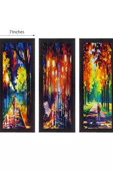 Set Of 3 Beautiful Loving Couple Satin Matt Texture UV Art Painting