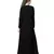 Black Nazneen Front Placket Flare Bottom Basic Abaya