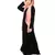 Black Nazneen Golden Piping At Sleeve Casual Abaya