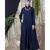 Blue Nazneen Shirt Collar Executive  Abaya