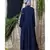 Blue Nazneen Shirt Collar Executive  Abaya