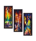 Set Of 3 Beautiful Loving Couple Satin Matt Texture UV Art Painting