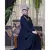 Blue Nazneen Shirt Collar Executive  Abaya