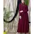Maroon Nazneen Shirt Collar Executive  Abaya