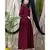 Maroon Nazneen Shirt Collar Executive  Abaya