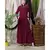 Maroon Nazneen Shirt Collar Executive  Abaya