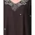 Peach Nazneen Double Layer Embellished Party Abaya