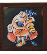 Lord Ganesha Design Satin Matt Texture UV Art Painting