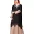 Peach Nazneen Double Layer Embellished Party Abaya