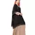 Peach Nazneen Double Layer Embellished Party Abaya