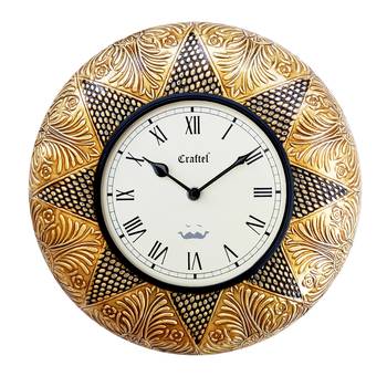 12" Antique Brass Metal Decorative wall clock 2
