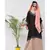 Peach Nazneen Double Layer Embellished Party Abaya