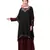 Maroon Nazneen Double Layer Embellished Party Abaya