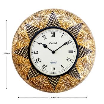 12" Antique Brass Metal Decorative wall clock 3