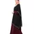 Maroon Nazneen Double Layer Embellished Party Abaya