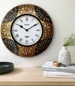 12" Antique Brass Metal Decorative wall clock