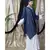 Blue Nazneen Double Layer Embellished Party Abaya