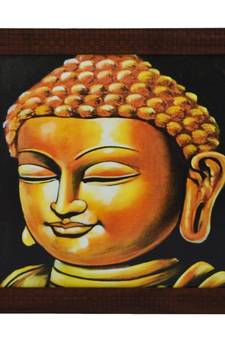 Lord Buddha Design Satin Matt Texture UV Art Painting
