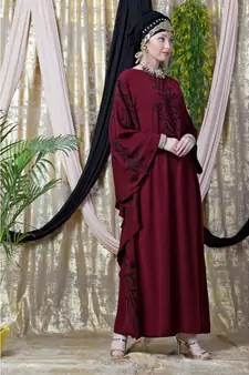 Maroon Daily Wear Abaya for Women