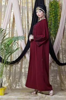 Maroon Daily Wear Abaya for Women