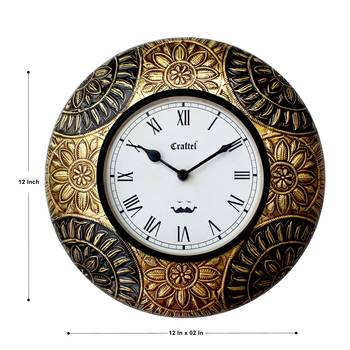 12" Antique Brass Metal Decorative wall clock 3