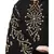 Black Nazneen Embroidered Butterfly Sleeve  Party  Abaya