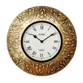 12" Antique Brass Metal Decorative wall clock 2