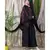 Black Nazneen Embroidered Butterfly Sleeve  Party  Abaya