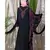 Black Nazneen Embroidered Butterfly Sleeve  Party  Abaya