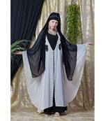 Nazneen Georgette Embroidered Butterfly Abaya Kaftan