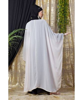Nazneen Georgette Embroidered Butterfly Abaya Kaftan 3