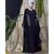 Blue Nazneen Embroidered Butterfly Upper With Inner Abaya Cum Kaftan