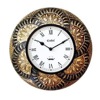 12" Antique Brass Metal Decorative wall clock 2
