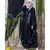 Blue Nazneen Embroidered Butterfly Upper With Inner Abaya Cum Kaftan