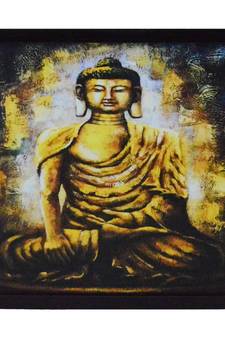 Spritual Buddha Satin Matt Texture UV Art Painting