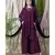 Purple Nazneen Overlapped Panel Casual Abaya