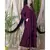 Purple Nazneen Overlapped Panel Casual Abaya