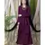 Purple Nazneen Overlapped Panel Casual Abaya