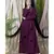 Purple Nazneen Overlapped Panel Casual Abaya