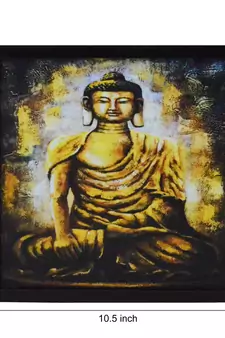 Spritual Buddha Satin Matt Texture UV Art Painting