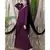 Purple Nazneen Overlapped Panel Casual Abaya