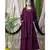 Purple Nazneen Overlapped Panel Casual Abaya