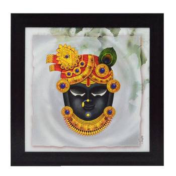 Shree Krishna Design Satin Matt Texture UV Art Painting 1