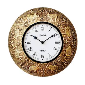 12" Antique Brass Metal Decorative wall clock 2