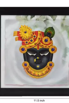 Shree Krishna Design Satin Matt Texture UV Art Painting