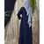 Blue Nazneen Overlapped Panel Casual Abaya