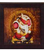 Lord Ganesha Design Satin Matt Texture UV Art Painting