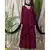 Maroon Nazneen Overlapped Panel Casual Abaya