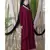 Maroon Nazneen Overlapped Panel Casual Abaya
