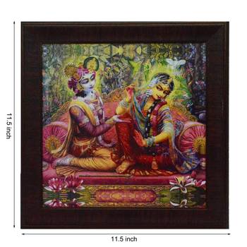 Radha Krishna Design Satin Matt Texture UV Art Painting 2